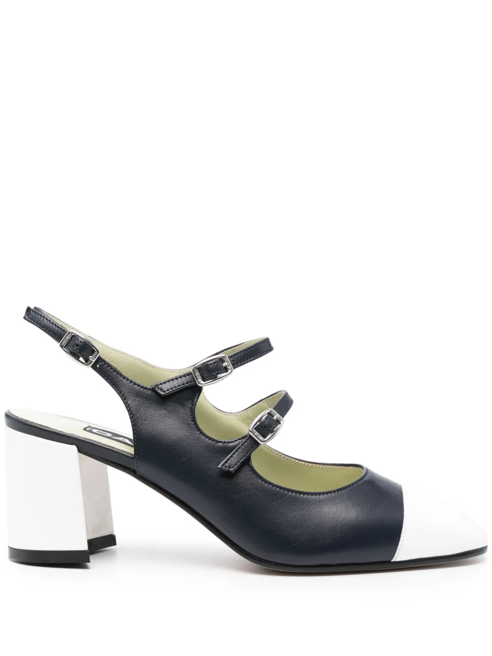 Carel Paris Patent Leather Papaya Slingback Mary Jane In Blue