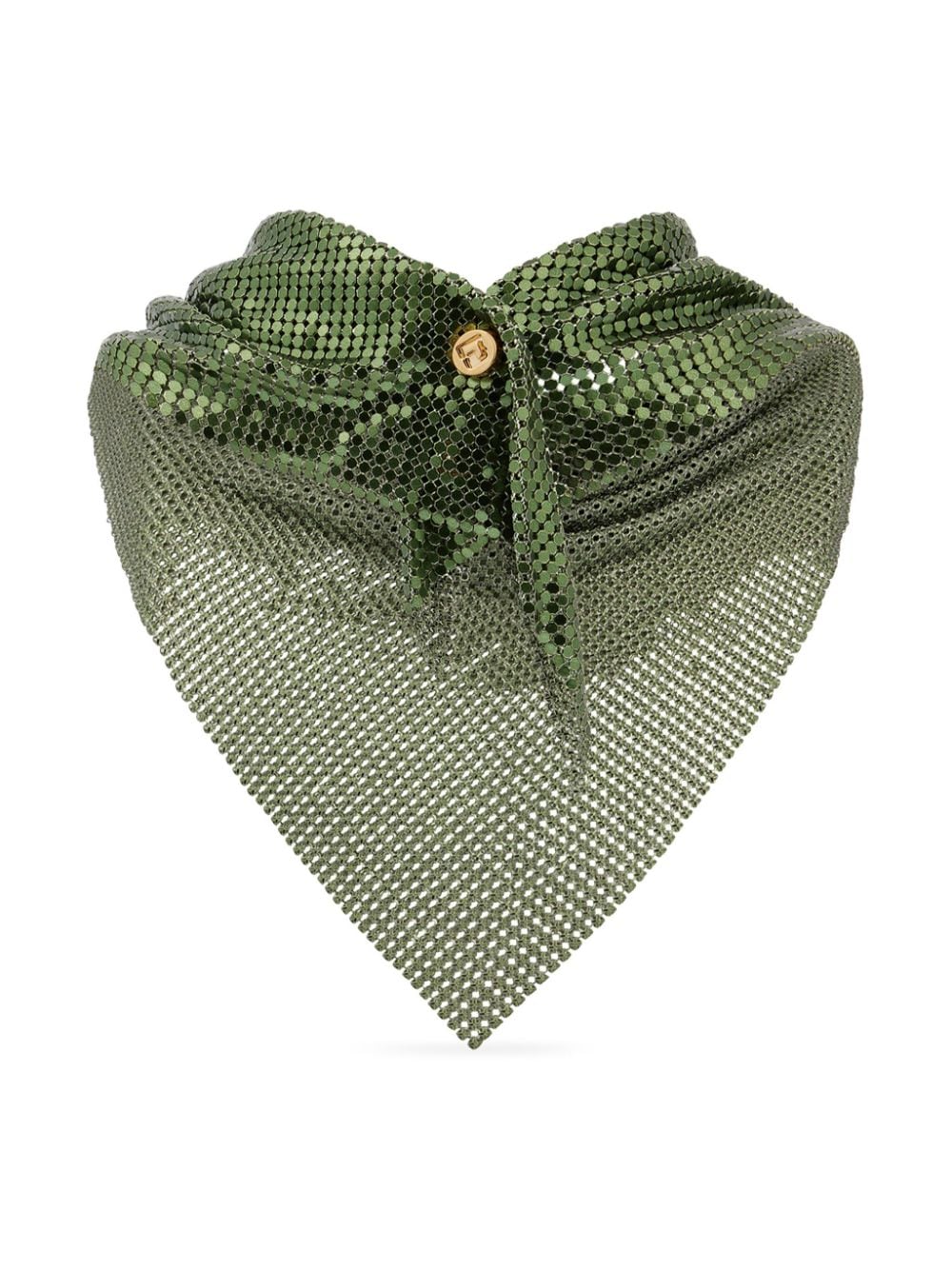 Rabanne chainmail handkerchief scarf - Groen