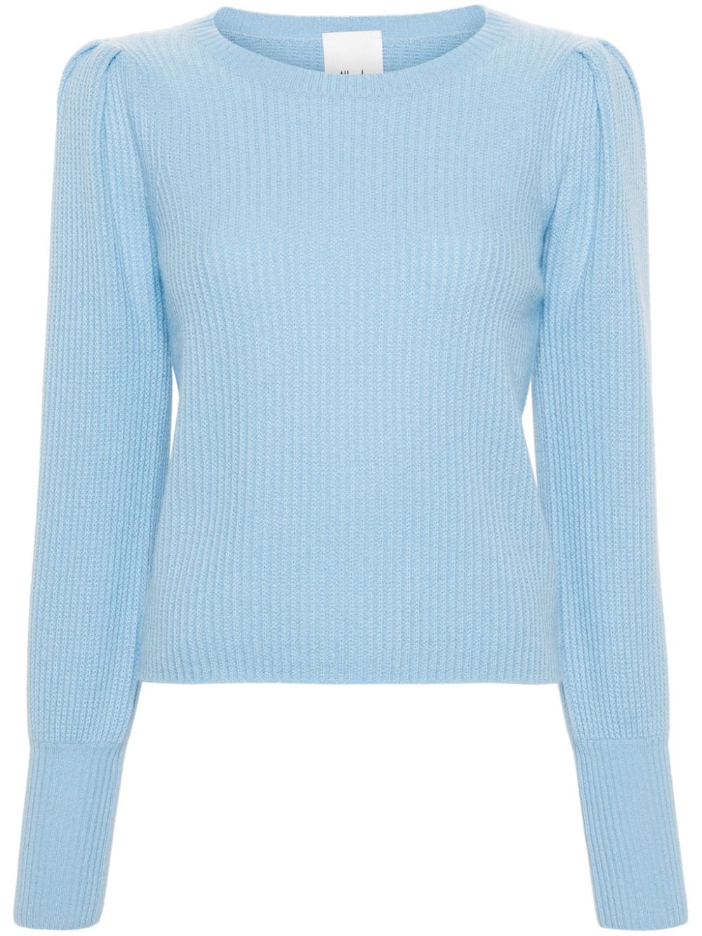 Allude Ribbed Cashmere Jumper In Blue