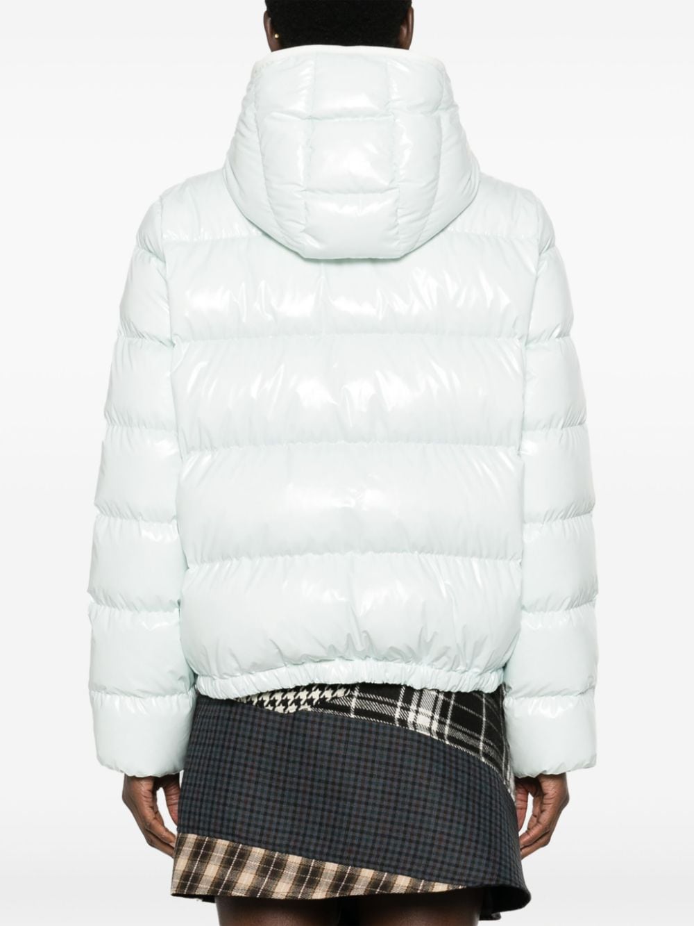 Shop Moncler Andro Hooded Quilted Jacket In Blue