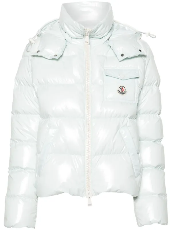 Moncler Andro hooded quilted jacket women Polyamide Goose Down Polyamide Feather 0 Blue