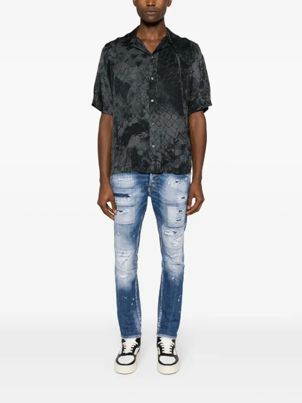 DSQUARED2 Distressed slim-leg Jeans | Blue | FARFETCH