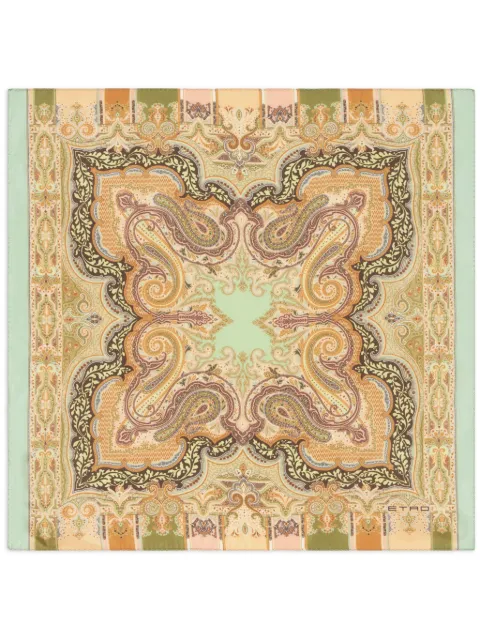 ETRO abstract-print silk pocket square