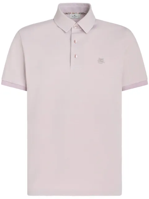 ETRO Pegaso-embroidered cotton polo shirt