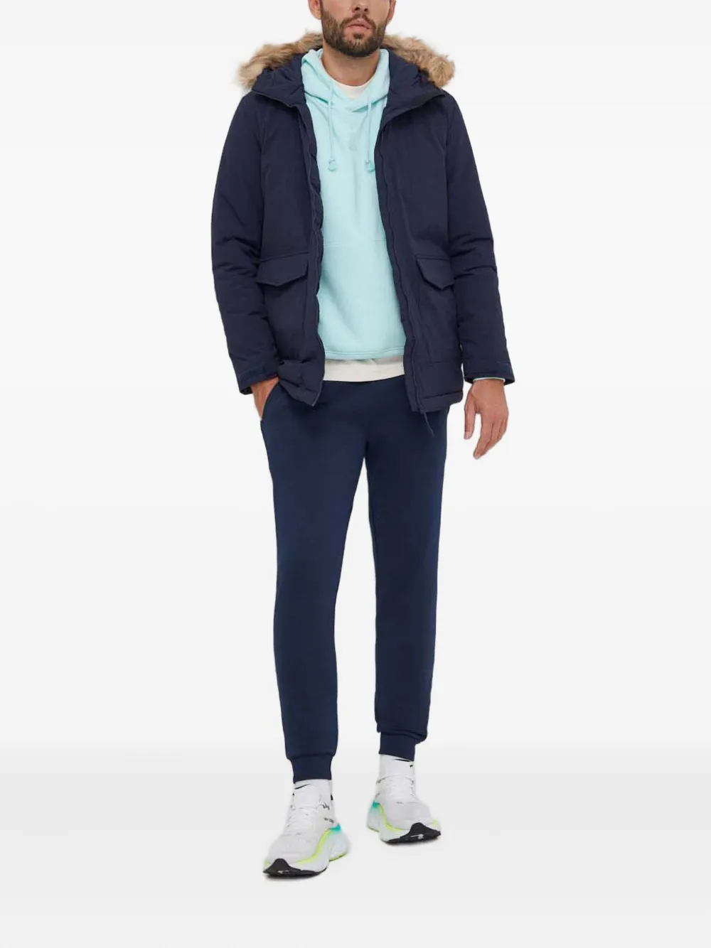 adidas faux-fur hooded jacket | Hooded Jackets | Image 2