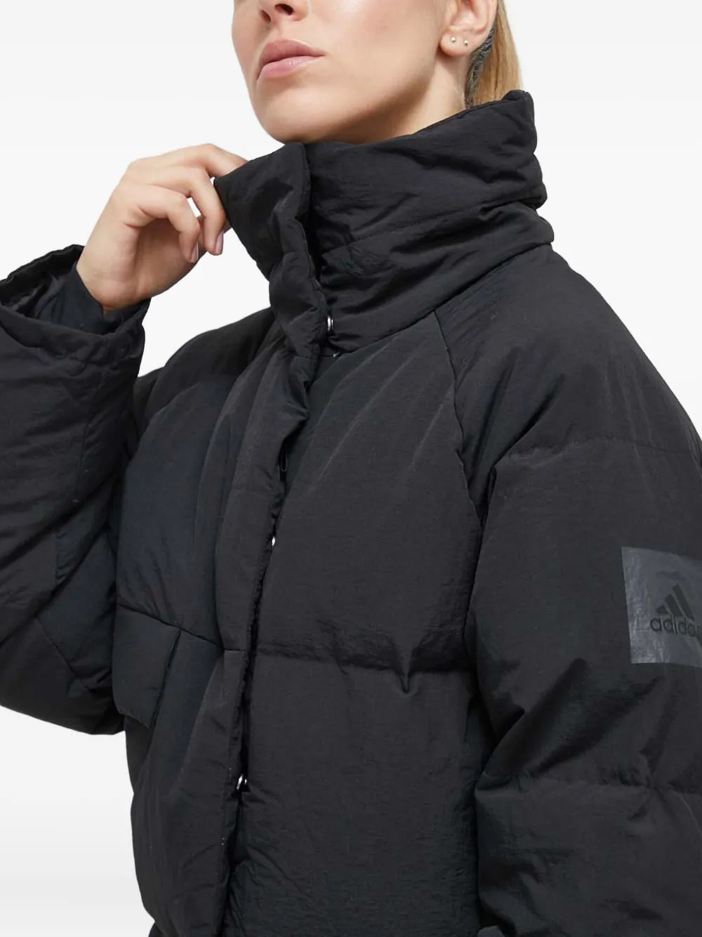 adidas Gewatteerd donsjack Zwart