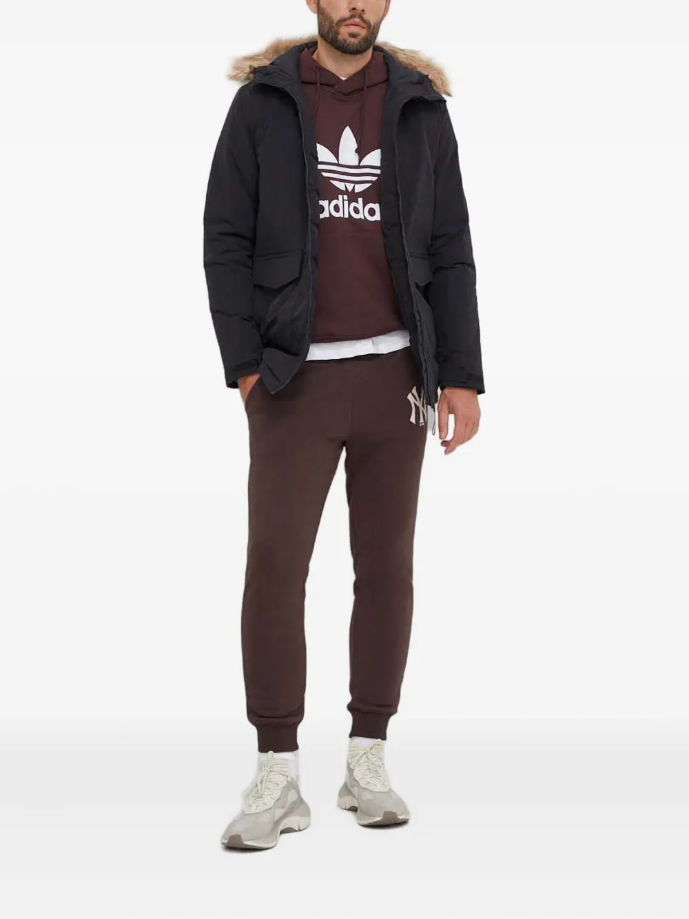 adidas faux-fur hooded parka | Down Jackets | Image 2