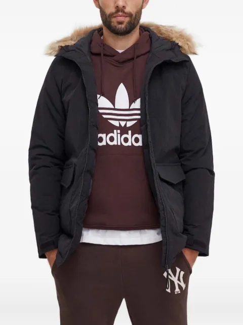 adidas faux-fur hooded parka