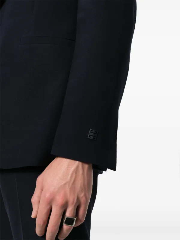 ジャケット GIVENCHY Black Wool Blend Blazer Givenchy - Slim-Fit Embellished Wool Blazer - Black Givenchy