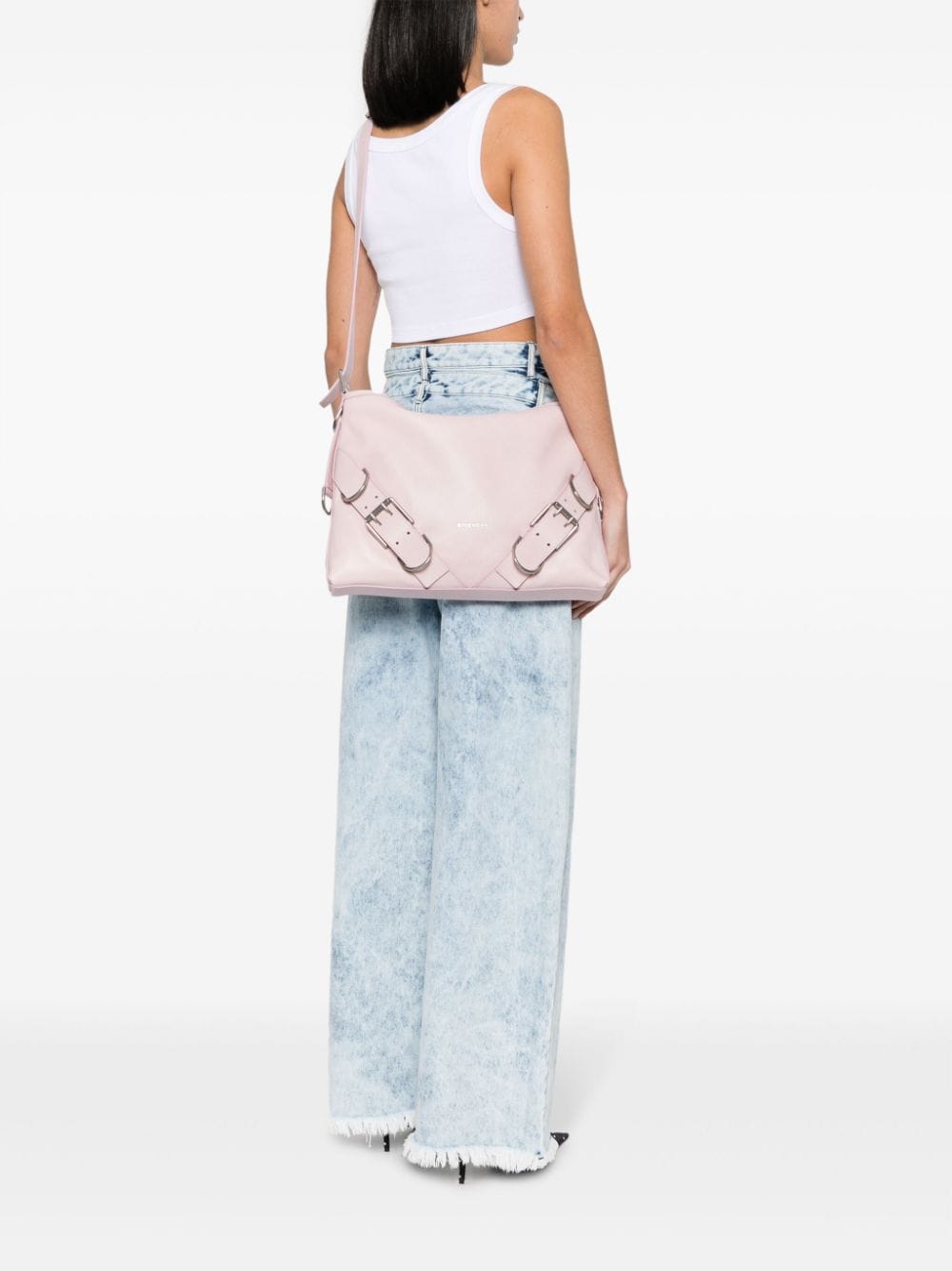 Givenchy Voyou Boyfriend leren schoudertas Roze