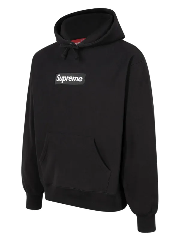 Box Logo cotton hoodie