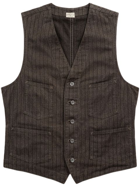 Ralph Lauren RRL pinstriped cotton-twill waistcoat Men