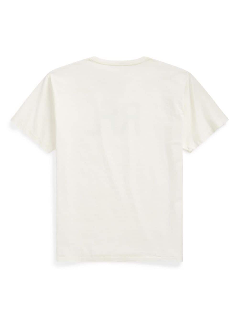 Ralph Lauren RRL Katoenen T-shirt met logoprint Wit