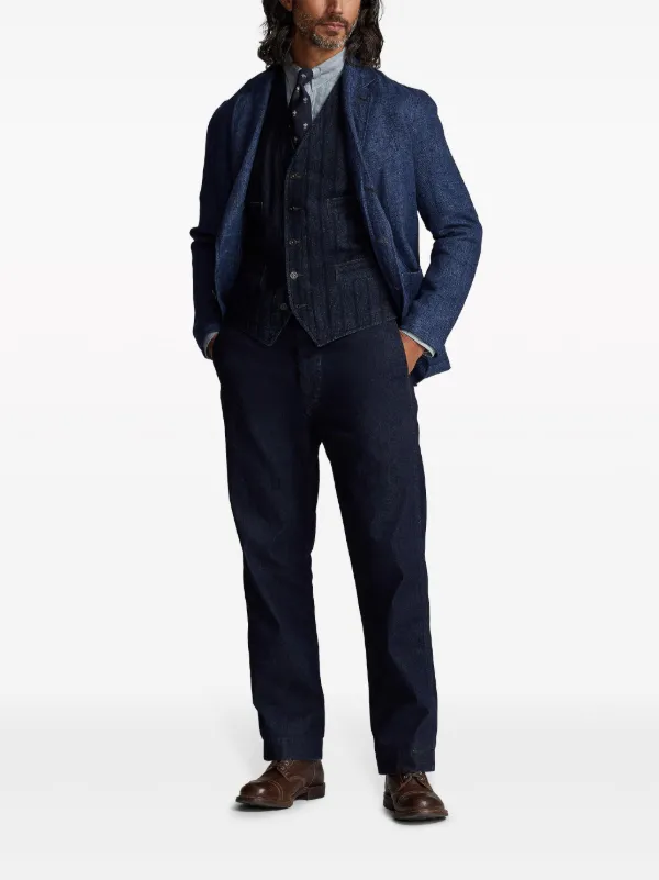 Ralph Lauren RRL straight-leg Denim Chinos | Blue | FARFETCH