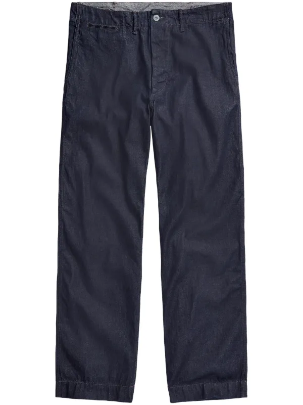 Ralph Lauren RRL straight-leg Denim Chinos | Blue | FARFETCH