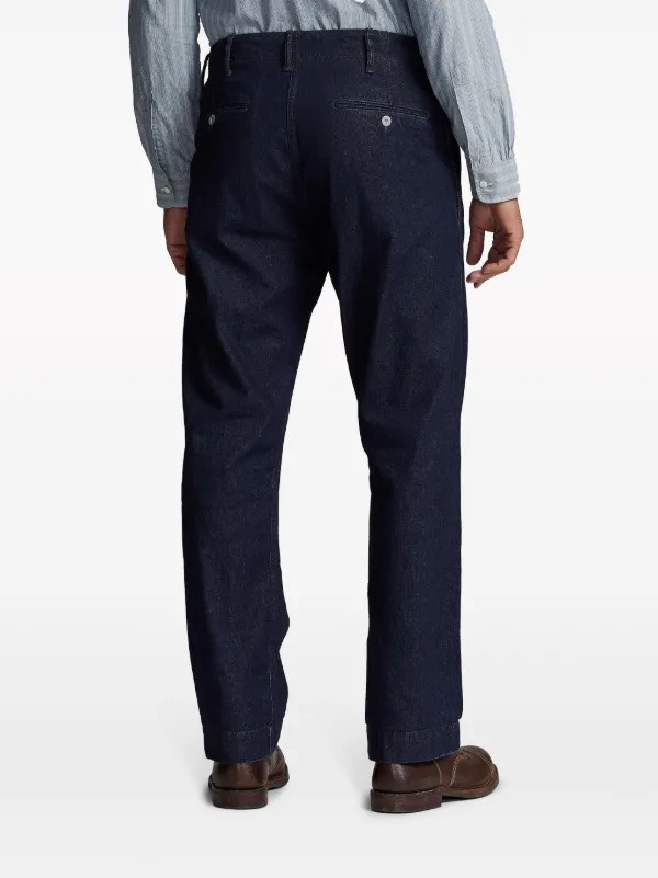 Ralph Lauren RRL straight-leg Denim Chinos | Blue | FARFETCH