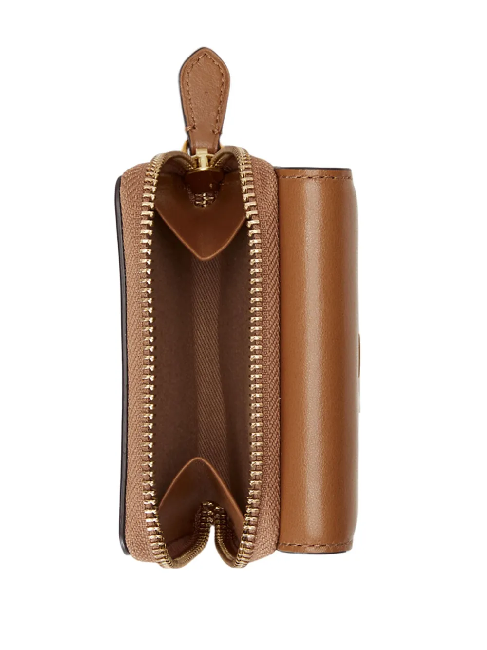 Polo Ralph Lauren Logo-plaque Leather Wallet In Brown