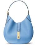 Polo Ralph Lauren small logo-charm leather shoulder bag - Blue