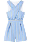 DESTREE Louis striped playsuit - Blue