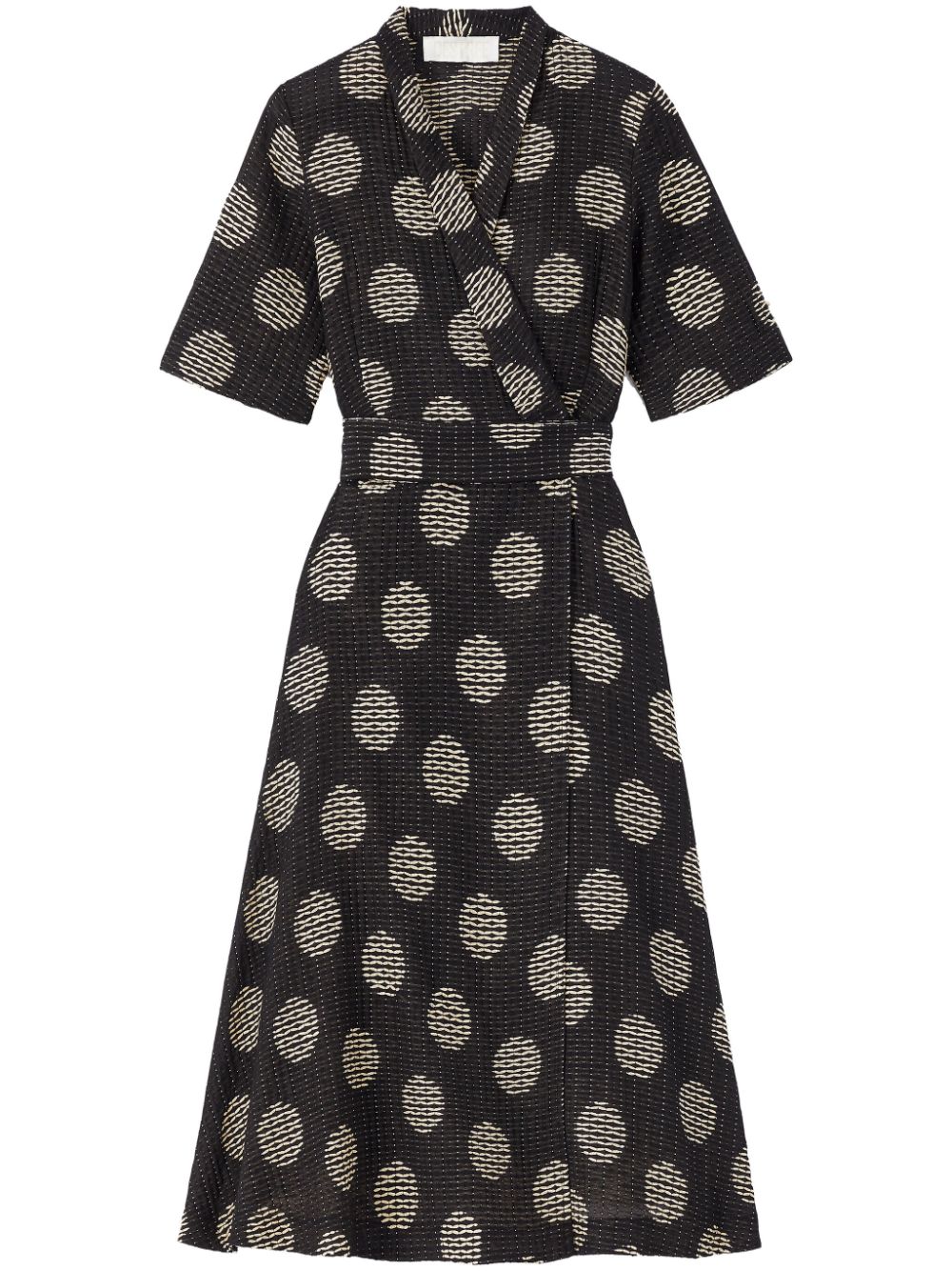 DESTREE Lee polka-dot midi dress