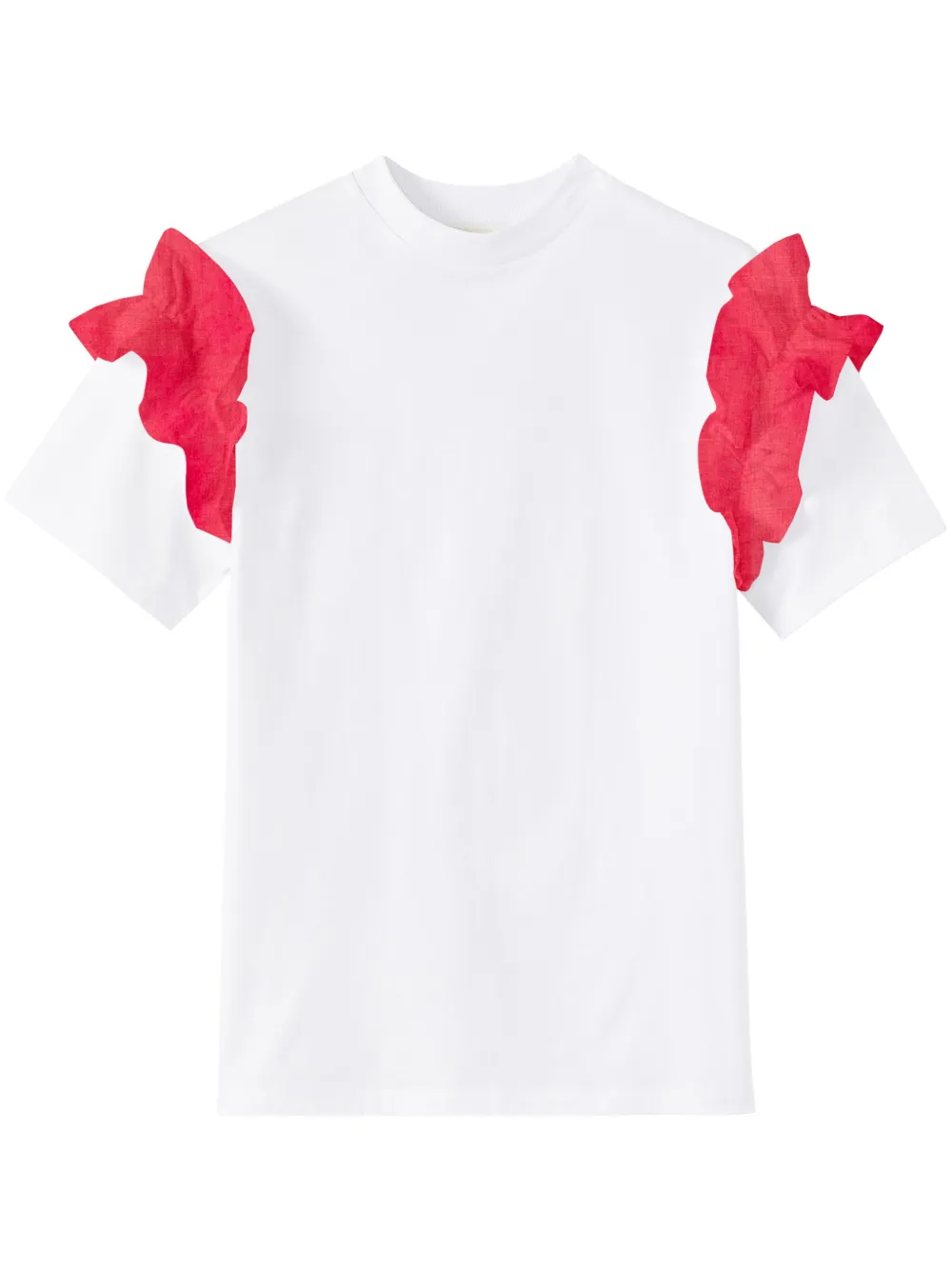 DESTREE T-shirt Sophie con ruches - Bianco