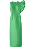 DESTREE Franz ruffled-detail midi dress - Green