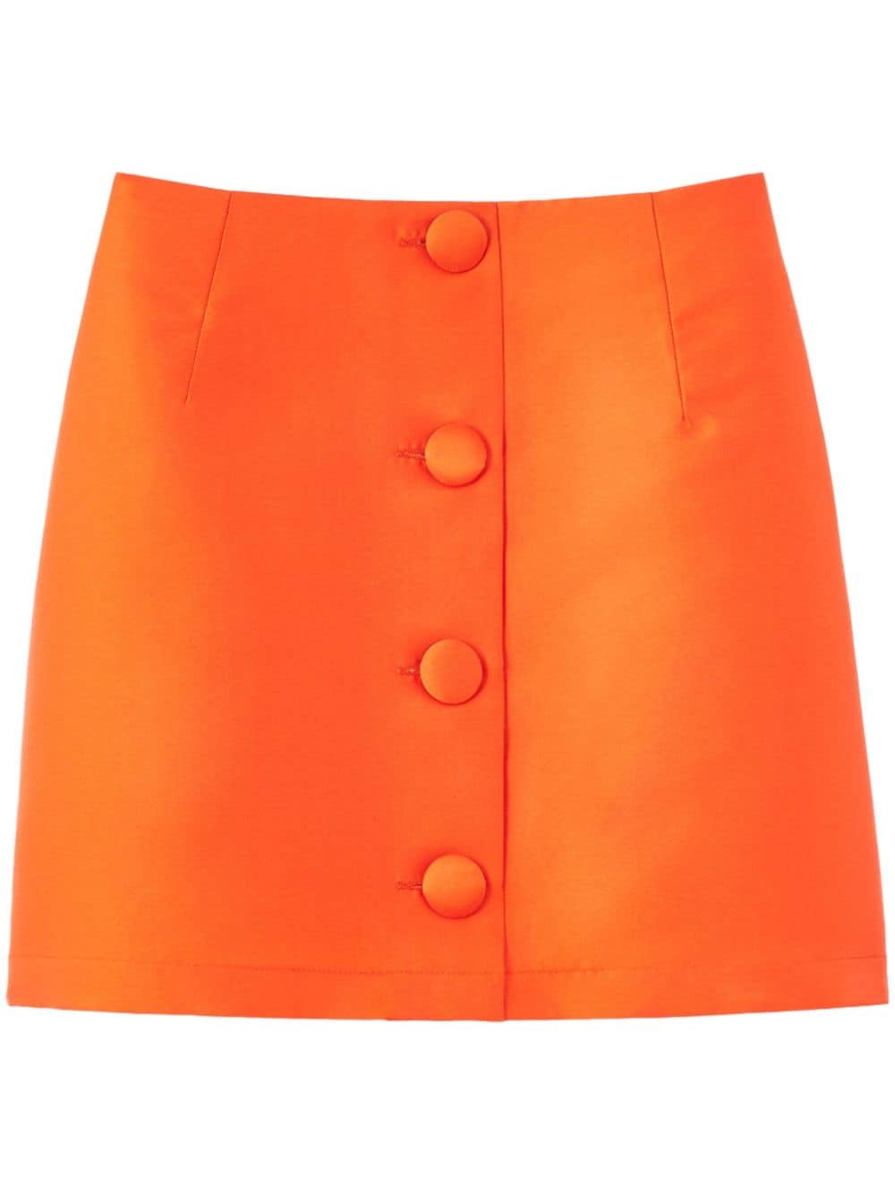D'estree Lucio Button-up Skirt In Orange