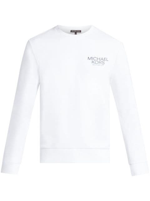 Michael Kors logo-appliqué knitted sweatshirt