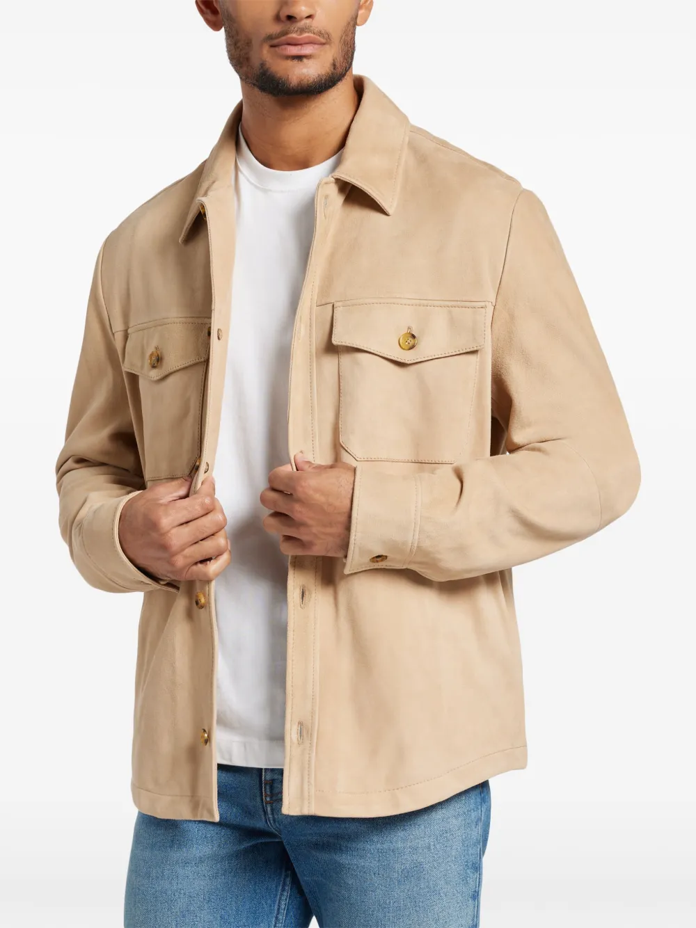 Michael kors suede coat top