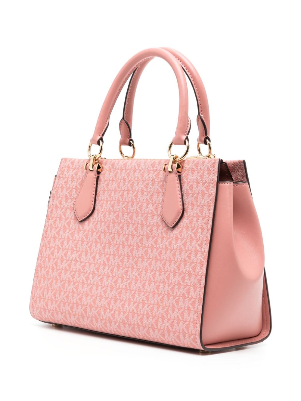 Shop Michael Kors Medium Marilyn Satchel Bag In Pink