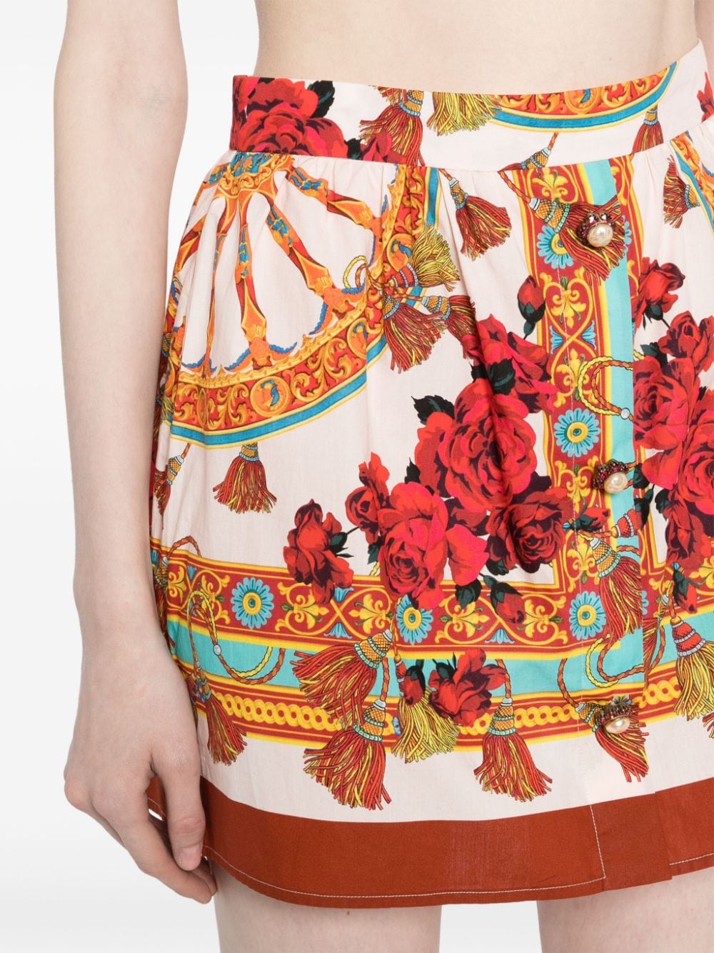 Dolce & Gabbana Mini-rok met print Rood