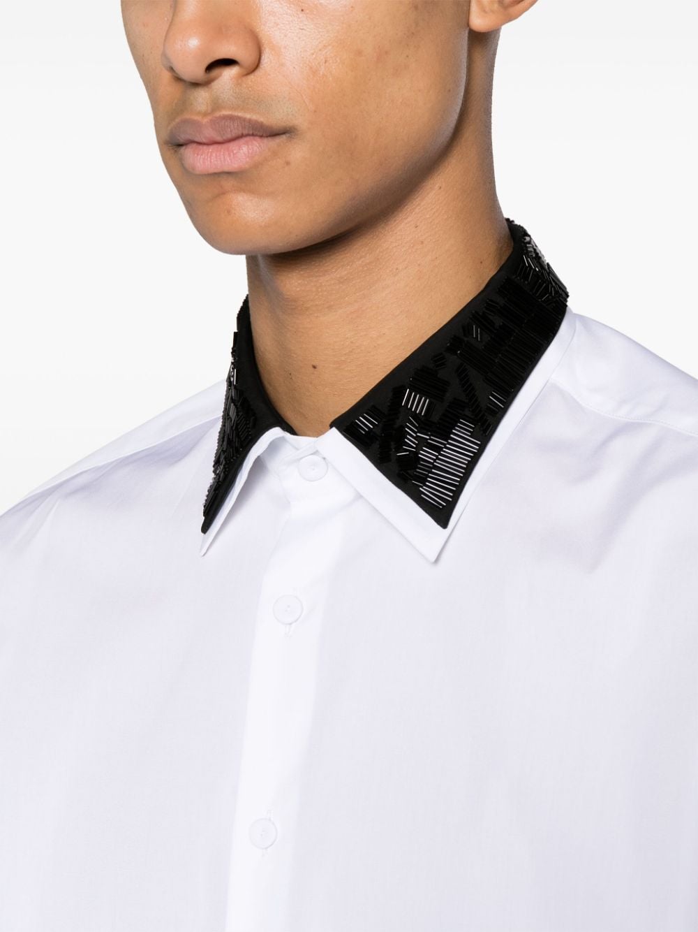 Prada Overhemd met puntkraag Wit