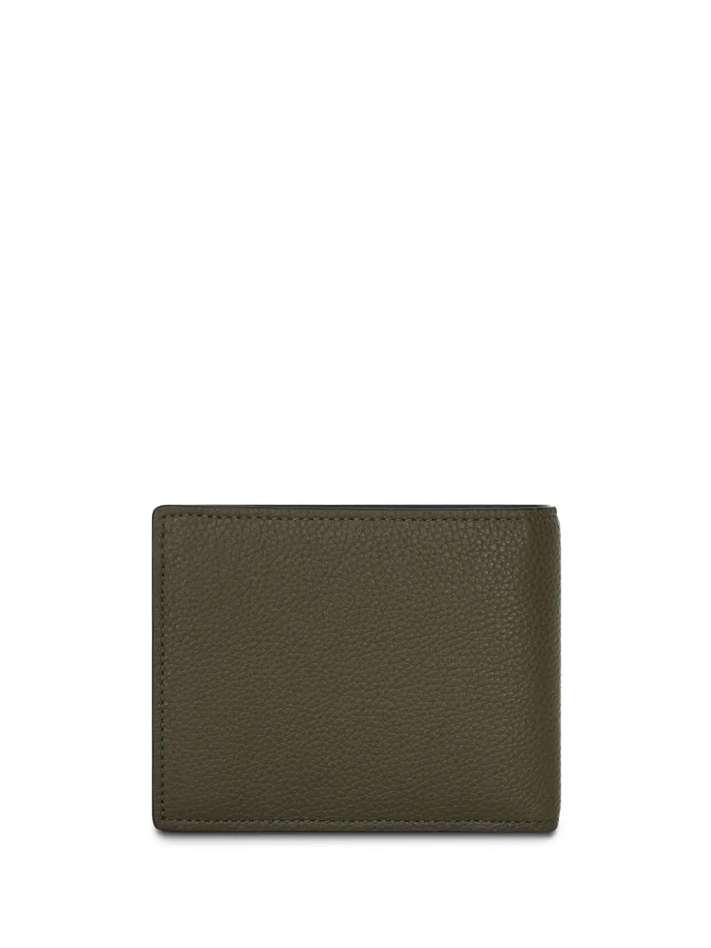 Shop Etro Pegaso-plaque Grained Leather Wallet In Green