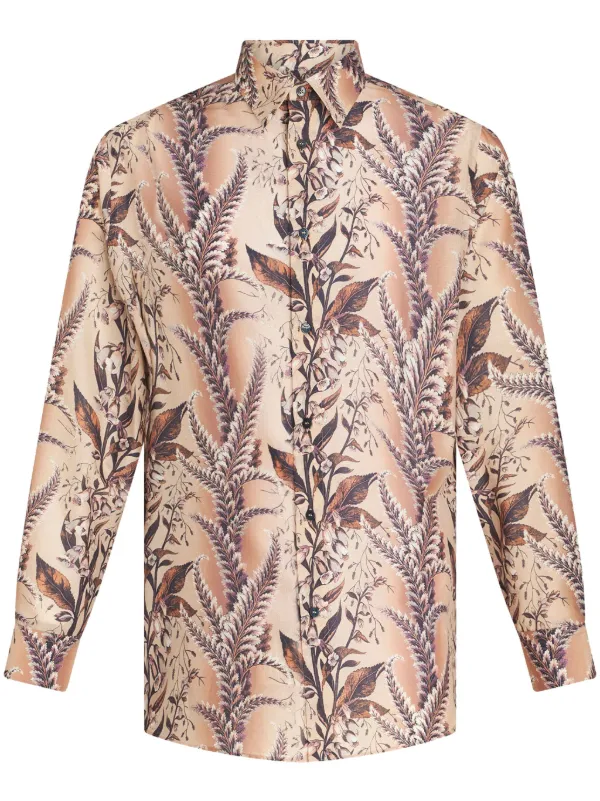 ETRO エトロ フローラルシャツ ETRO フローラル シャツ | ニュートラル | FARFETCH JP