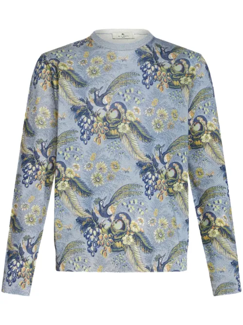 Pull à motif Pegaso en jacquard - ETRO - Modalova