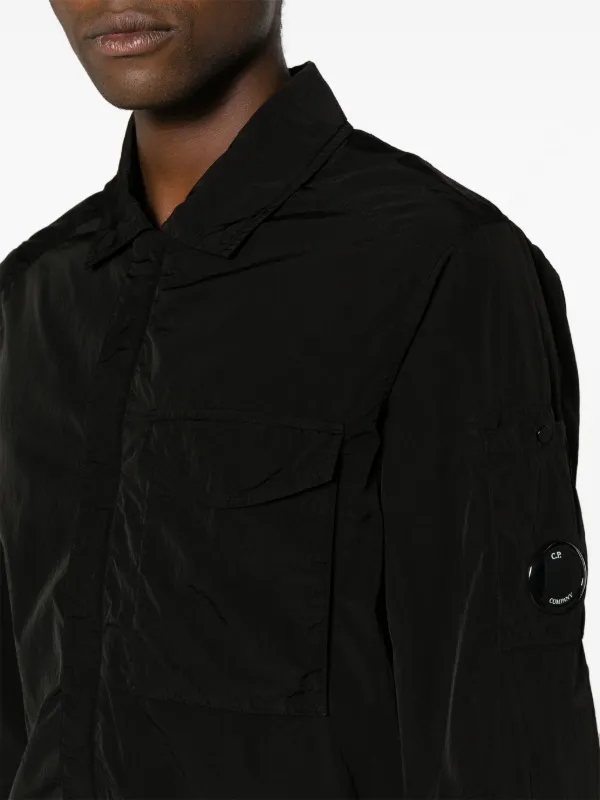 C.P. Company Chrome-R Lens-detail Shirt Jacket | Black | FARFETCH IN