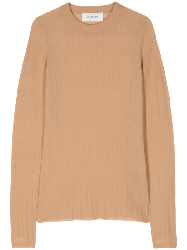 Sportmax Odissea Sleeveless Knitted Top in Neutrals