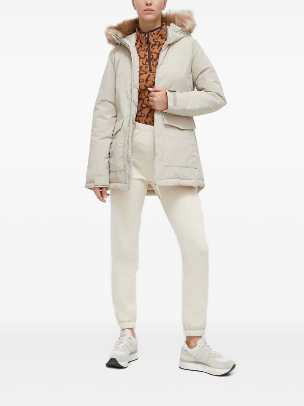 adidas faux-fur hooded jacket | Faux Fur & Shearling Jackets | Image 2