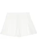 Lanvin pleated high-waisted shorts - White