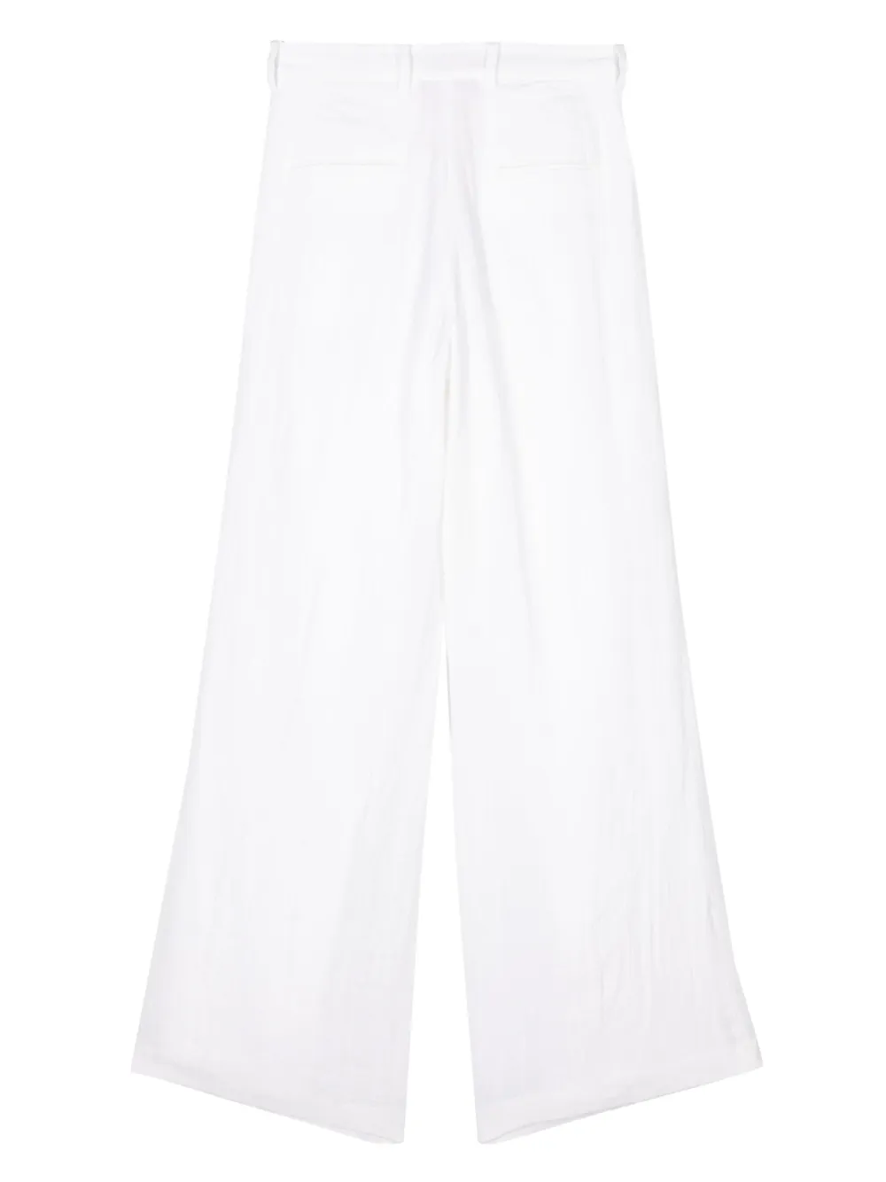 Shop N°21 Pleat-detail Wide-leg Trousers In White