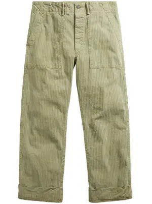 Ralph Lauren RRL Herringbone Field Cargo Trousers | Green | FARFETCH