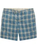 Ralph Lauren RRL check-print linen shorts - Blue