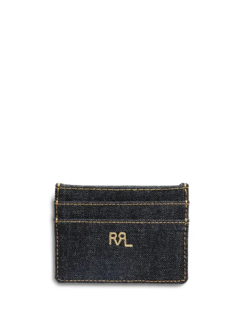 Porte-cartes en jean à logo appliqué - Ralph Lauren RRL - Modalova