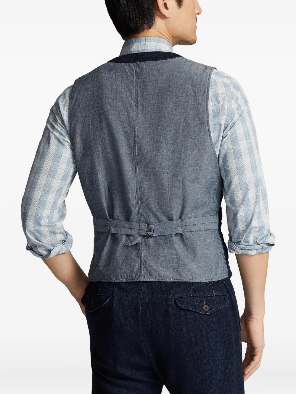 Ralph Lauren RRL Denim gilet Blauw