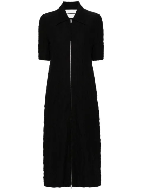 Jil Sander textured mid-length dress