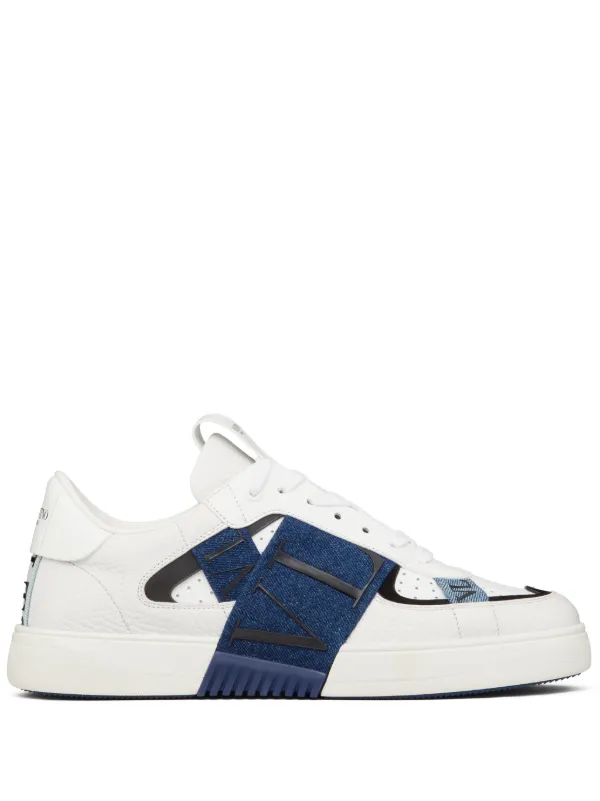 Valentino Garavani VL7N Panelled Leather Sneakers White FARFETCH PT