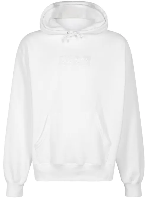 Hoodie Box Logo 'FW 23 - White' - Supreme - Modalova