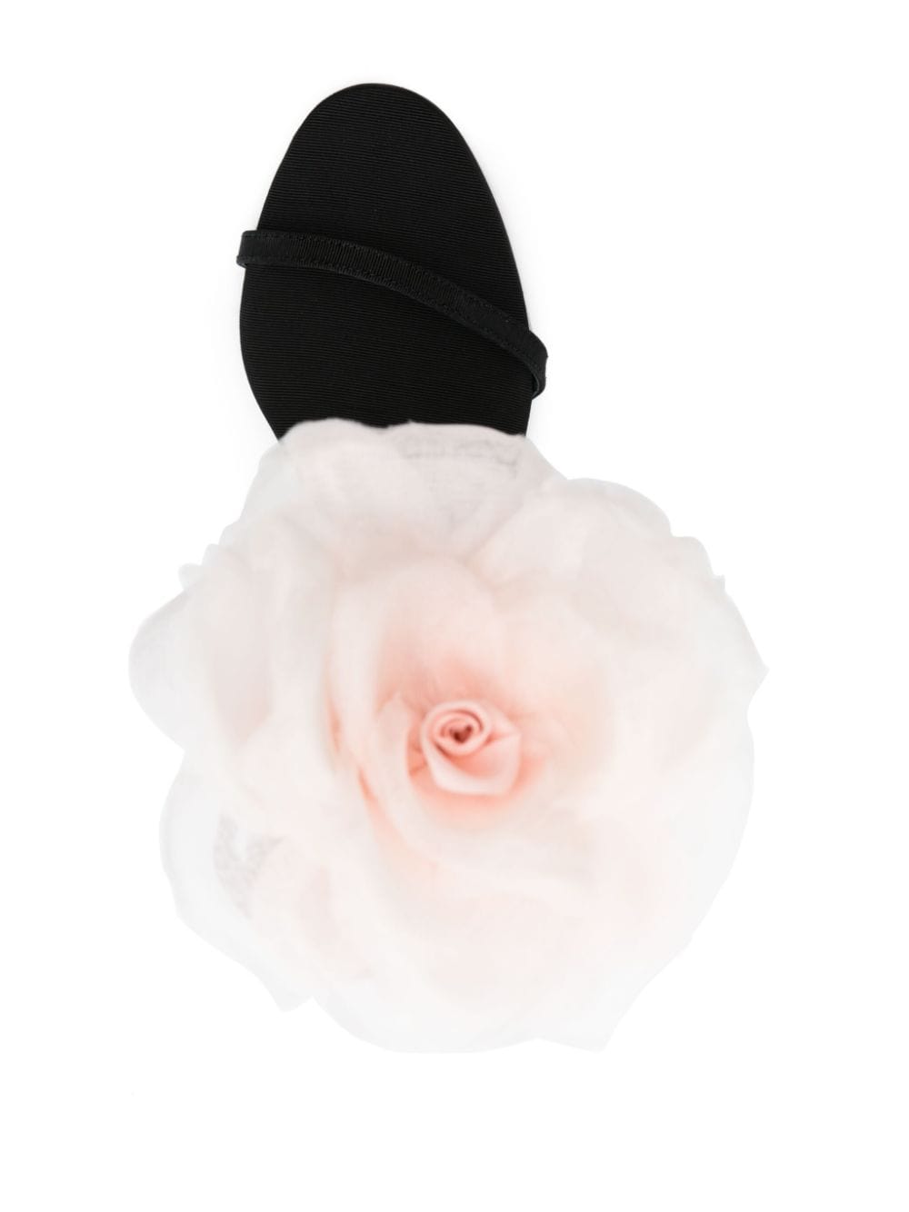 Shop Magda Butrym 110mm Floral-appliqué Sandals In Black