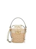 Valentino Garavani VLogo Signature wicker bucket bag - Neutrals