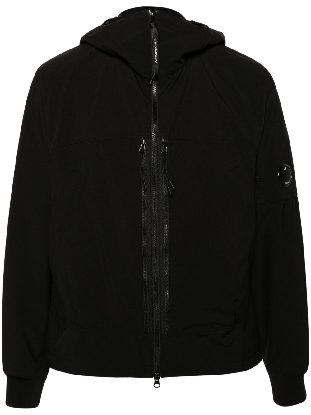 C.p. Company C.p. Shell-r Hooded Jacket In Black
